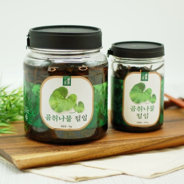 강원더몰,강원도 홍천 삼둔농원 곰취나물절임 곰취장아찌 1kg / 300g