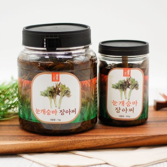 강원더몰,강원도 홍천 삼둔농원 눈개승마 장아찌 1kg / 300g